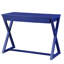 Bureau d'écriture 1 tiroir Twilight Blue avec base en forme de X