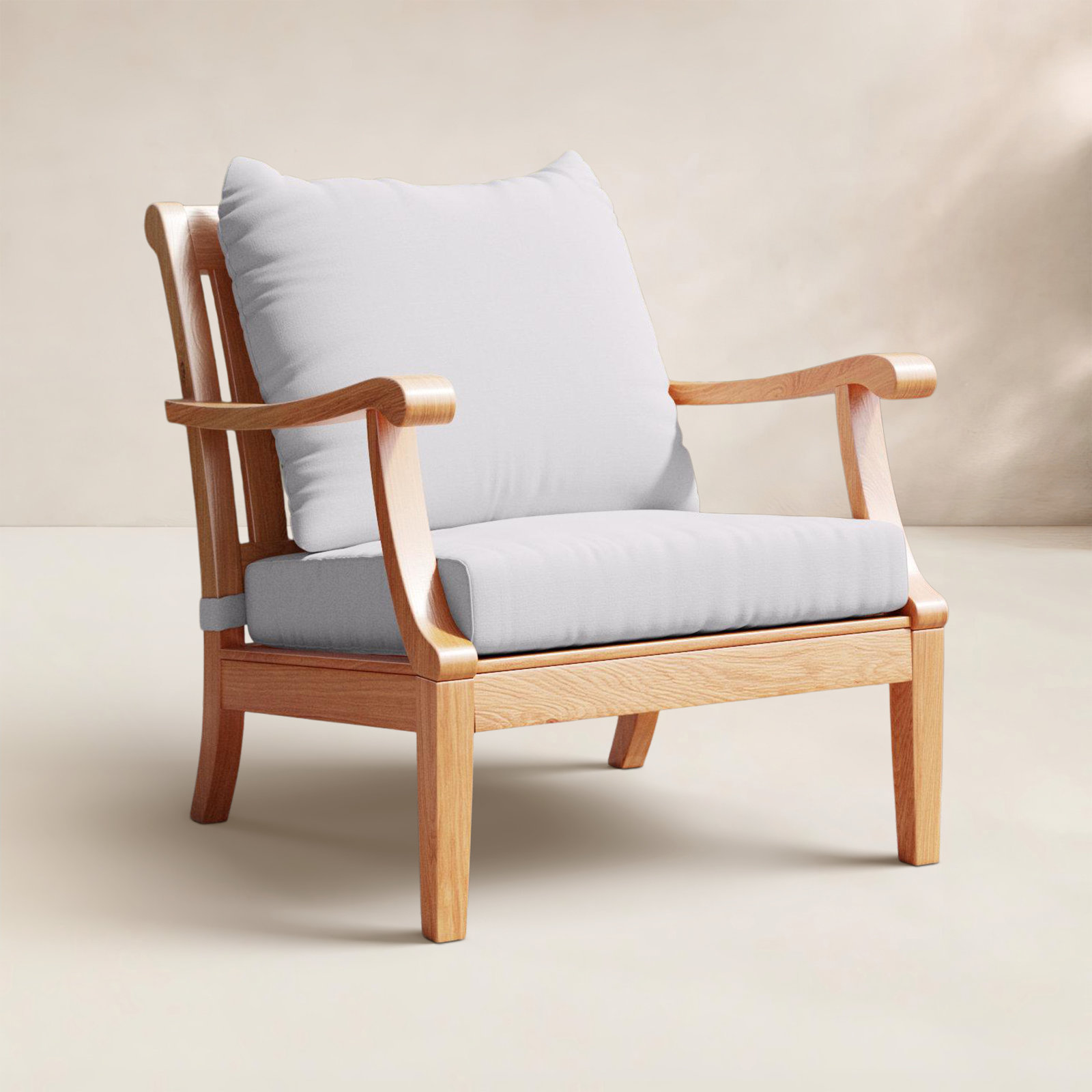 Finola Teak Patio Lounge Chair