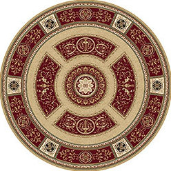Pitman Oriental Indoor Rug, Round 7'8"