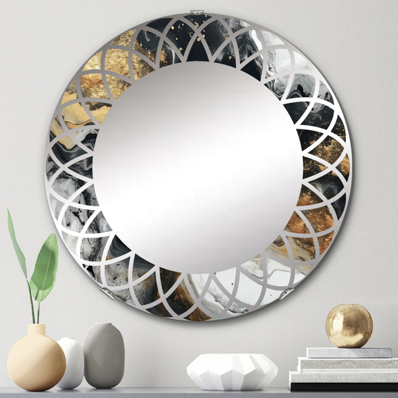 Miroir mural rond Borkoski, 24 po x 24 po