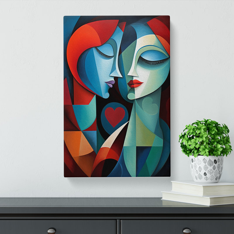 Lovers Orphism - Print, 76cm H x 50cm W x 3cm D