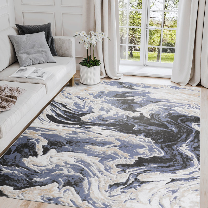 Tapis de chambre à coucher, collection L., Rectangle 5 pi 3 po x 7 pi 6 po