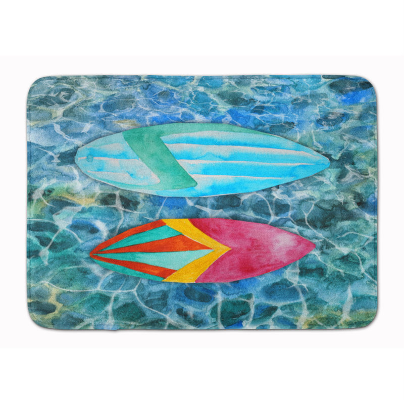 Tapis de salle de bain en mousse à mémoire de mer surfing boards Cambridge