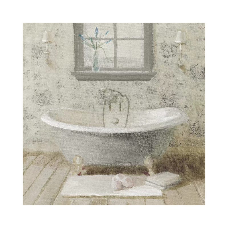 Victorian Bath I Neutral by Danhui Nai - Wrapped Canvas Print, 30.48 cm H x 30.48 cm W