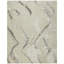 Hand Knotted Abstract Area Rug in Beige/Charcoal Gray-1993936561