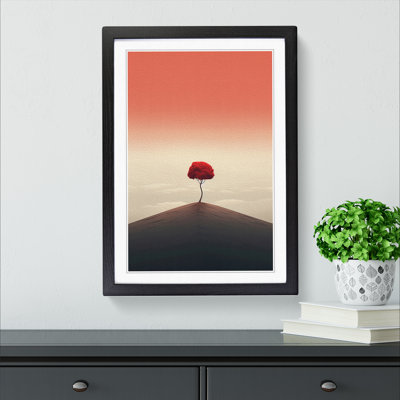 Minimalist Conceptual - Single Picture Frame Print on Wood