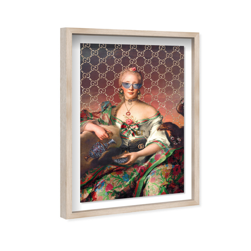City Lady Canvas Fashion Print by Oliver Gal, 37.5"H x 25.5"W, Black Frame