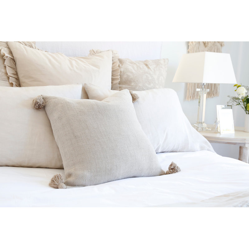 Montauk Square Pillow Cover & Insert, Natural