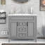 Meuble-lavabo 36 po avec lavabo supérieur, armoire de rangement moderne avec 2 portes à fermeture douce et 2 tiroirs, meuble-lavabo simple-116234279-116234277