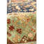 Serapi Hand Knotted Wool Floral Area Rug in Navy / L. Blue