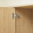 Vertical Stripe Buffet Cabinet with Storage,Curved Wave Design-1301077714