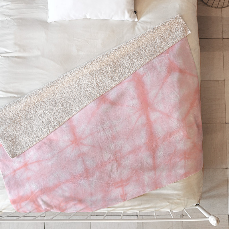 Jeté en teinture 2 jeté, L 60 po x l 50 po, Rose
