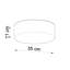 Arena PVC Flush Mount-96680003-20193528