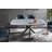 Arcibaldo Extendable Oval Metal Base Dining Table-1932197291