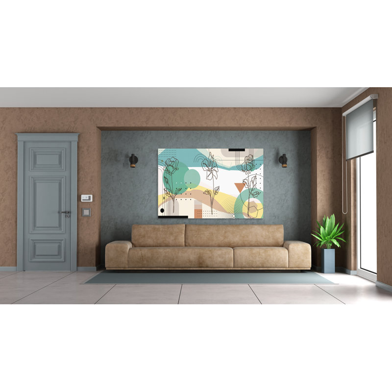 Boho Spring Bloom 198 - Impression sur toile tendue, H 12 po x l 18 po x P 1,5 po