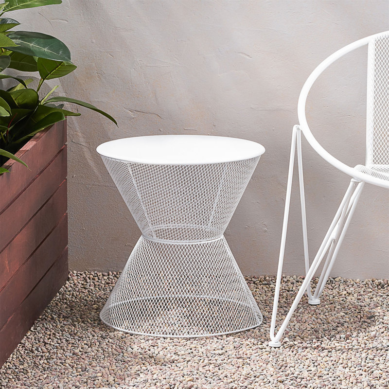 Table d'appoint NEVada, Blanc mat