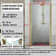 34-35.5 in. W x 72 in. H Pivot Swing Frameless Shower Door with Clear SGCC Tempered Glass
