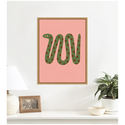 «Snake» par Laura Moss, reproduction d'art sur toile encadrée