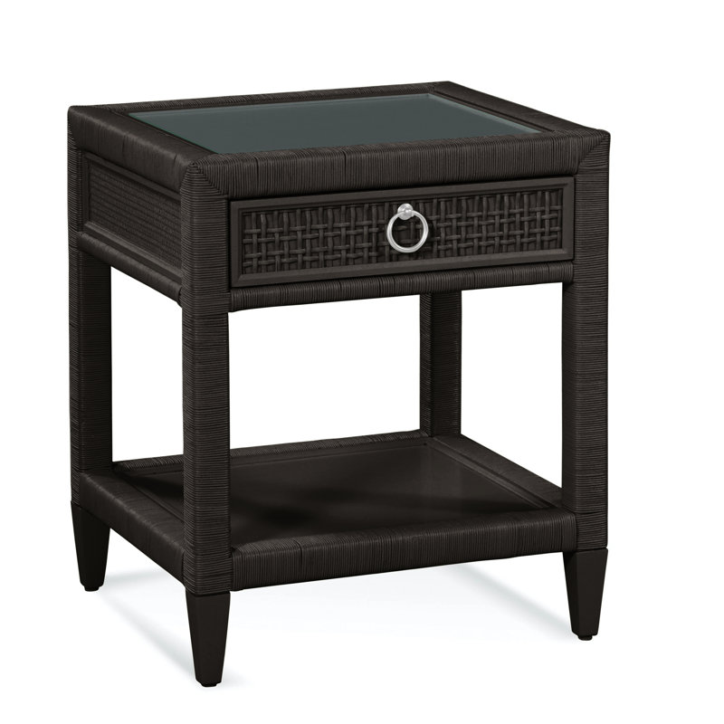 Naples 1 - Drawer Nightstand, Yes, Hazel, Satin Nickel