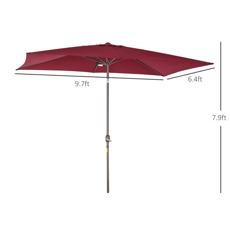 Parasol de parasol d'extérieur Arlmont & Co.