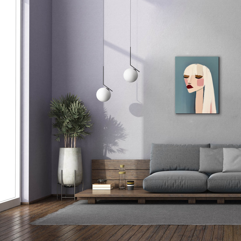 «Red Lips Chic» par Svetlana Aleynikova, art mural sur toile, H 34 po x l 26 po