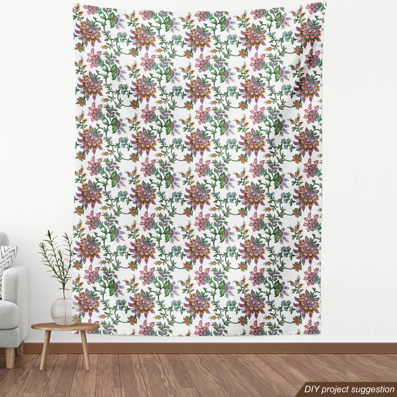 Tissu fleuri, l 58 po x L 72 po