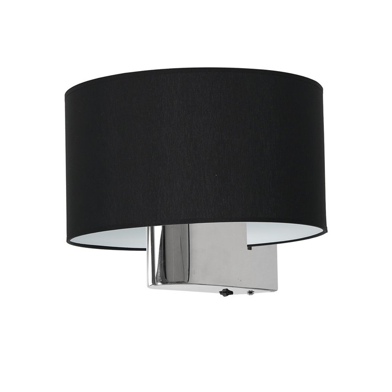 Casino Steel Armed Sconce, Black