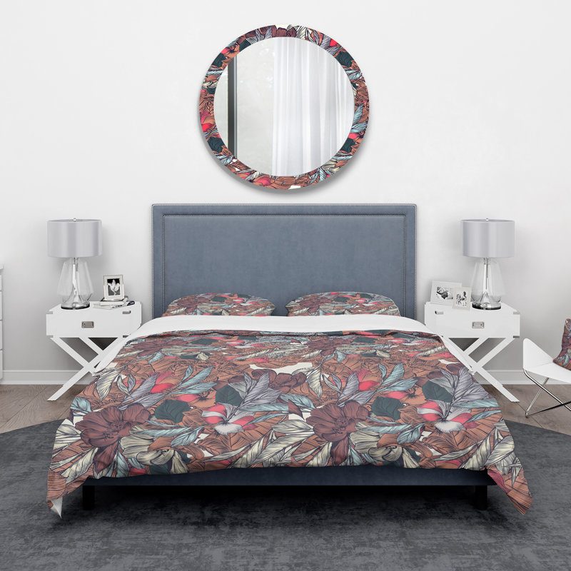 Ensemble de housse de couette bohème et éclectique, Housse de couette très grand + 2 taies décoratives