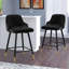 Tabouret de bar et de comptoir pivotant revêtu de velours-873056582-903768584