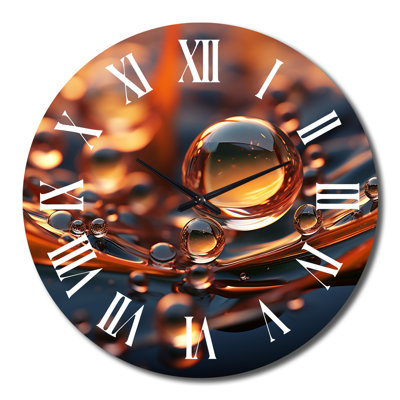 Horloge murale fleurs du matin
