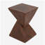 TABLE D'APPOINT GEOMETRIC MGO, COULEUR BRUN FONCÉ-1240967969