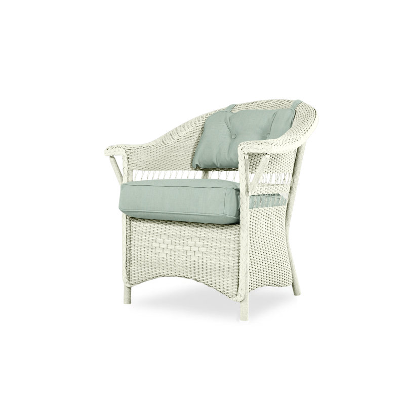 Nantucket Outdoor Dining Armchair, Loveboat Saffron, Ivory