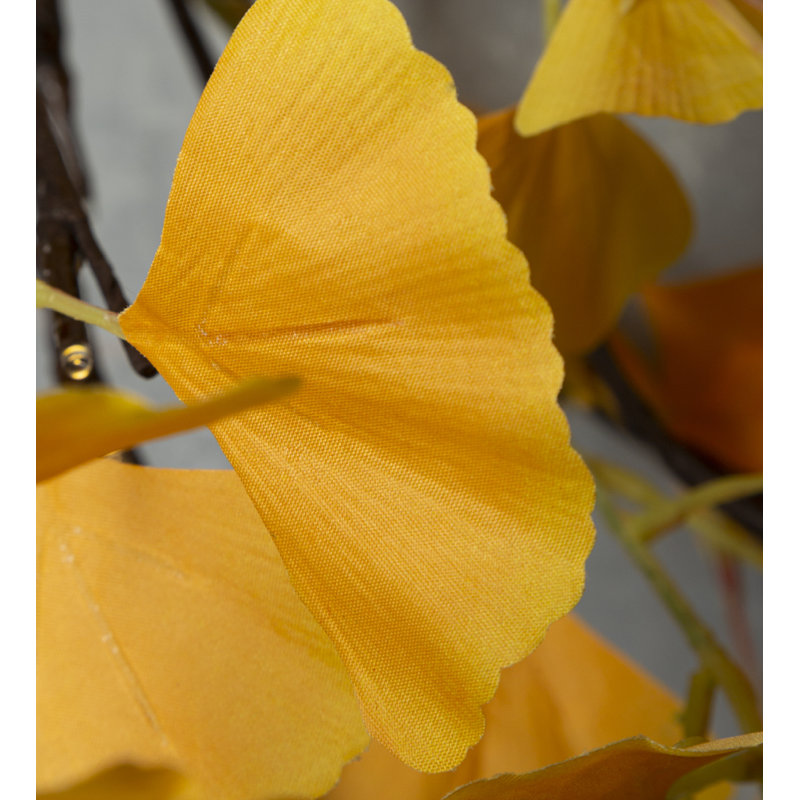 Indoor/ Outdoor Battery-Operated Lighted Ginkgo Garland