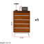 Commode d'appoint nordique de style rétro