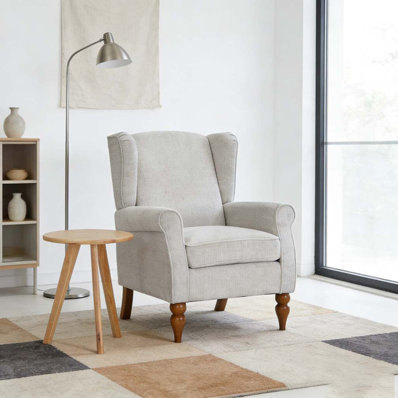 Ensemble de table basse et fauteuil, Beige