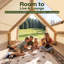 Tente gonflable pour le camping, tente gonflable pour 4-6 personnes avec lanterneau-129381445