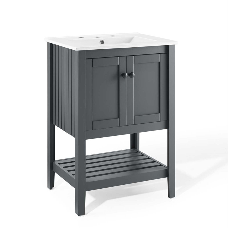 Meuble-lavabo 24 po Prestige, Gris