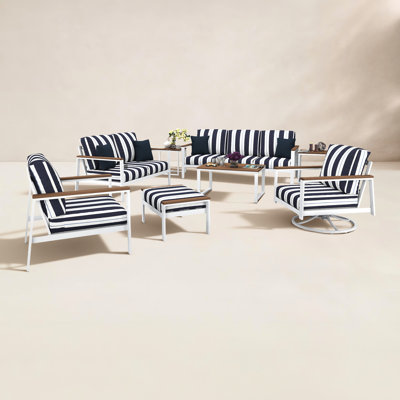 Townsend 7 Person Seating Group With Sunbrella Cushions