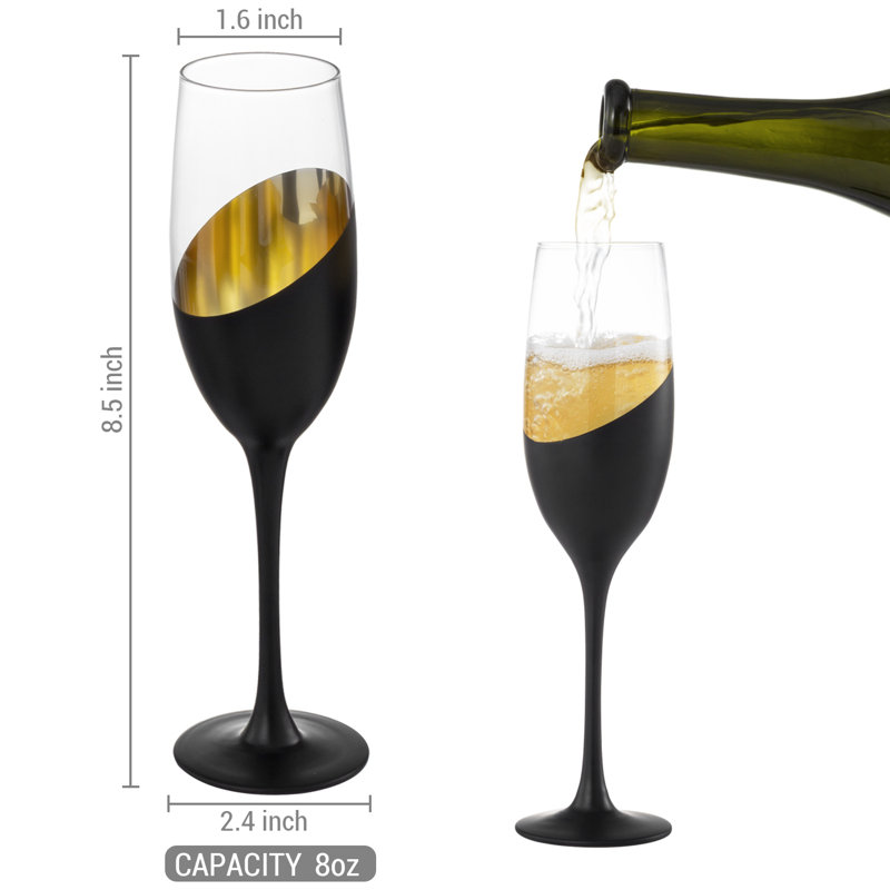 Champagne Alayla 8 oz Flûte en verre