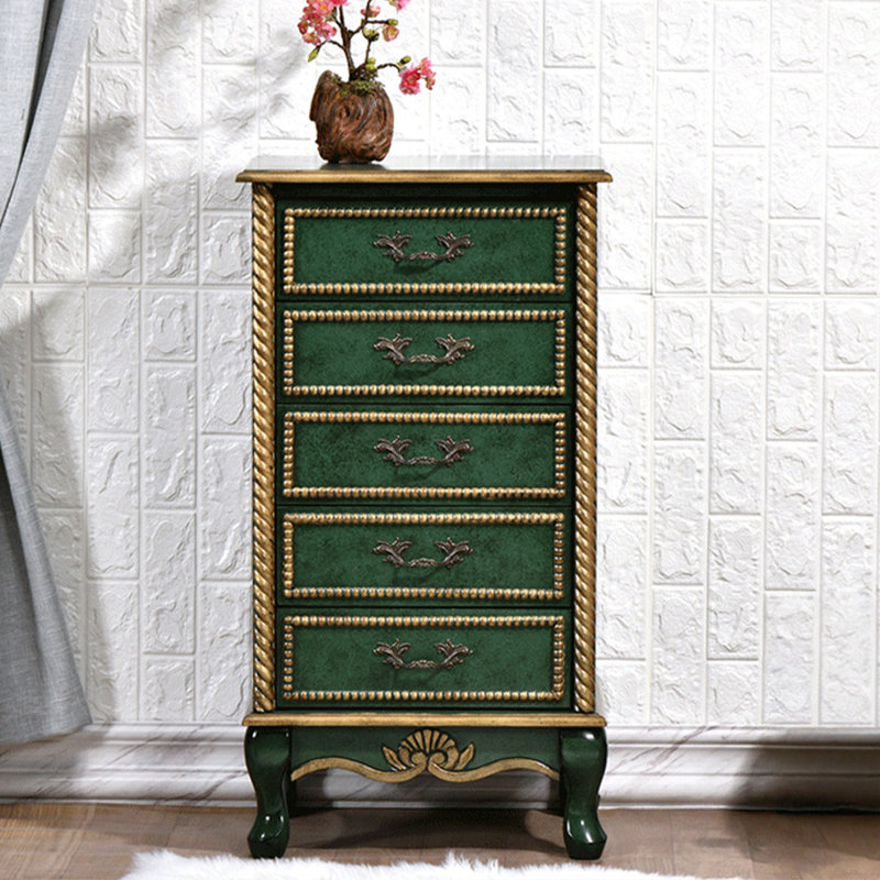 Commodes et commodes rectangulaires en bois manufacturé vert