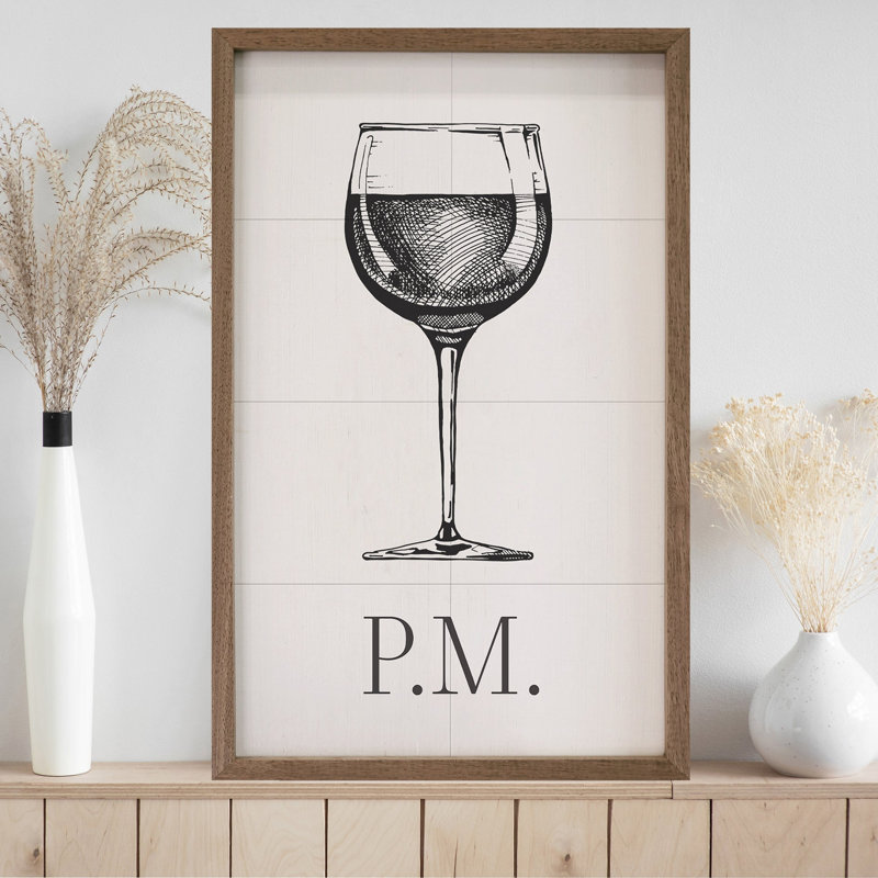 Set P.M. Wine, 8" H x 5" W