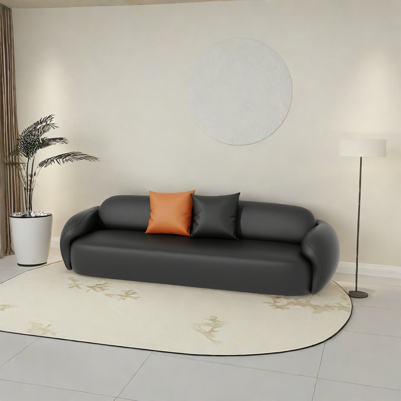 Canapé simple à rangée droite, H 29,53 po x l 76,77 po x P 33,46 po, 2