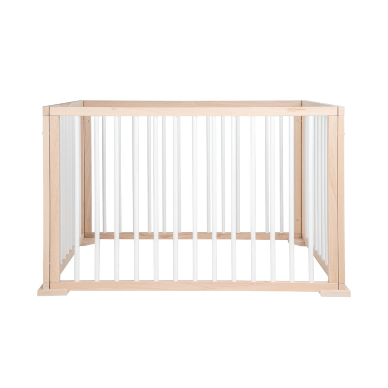 Foldable Playpen, White Beech