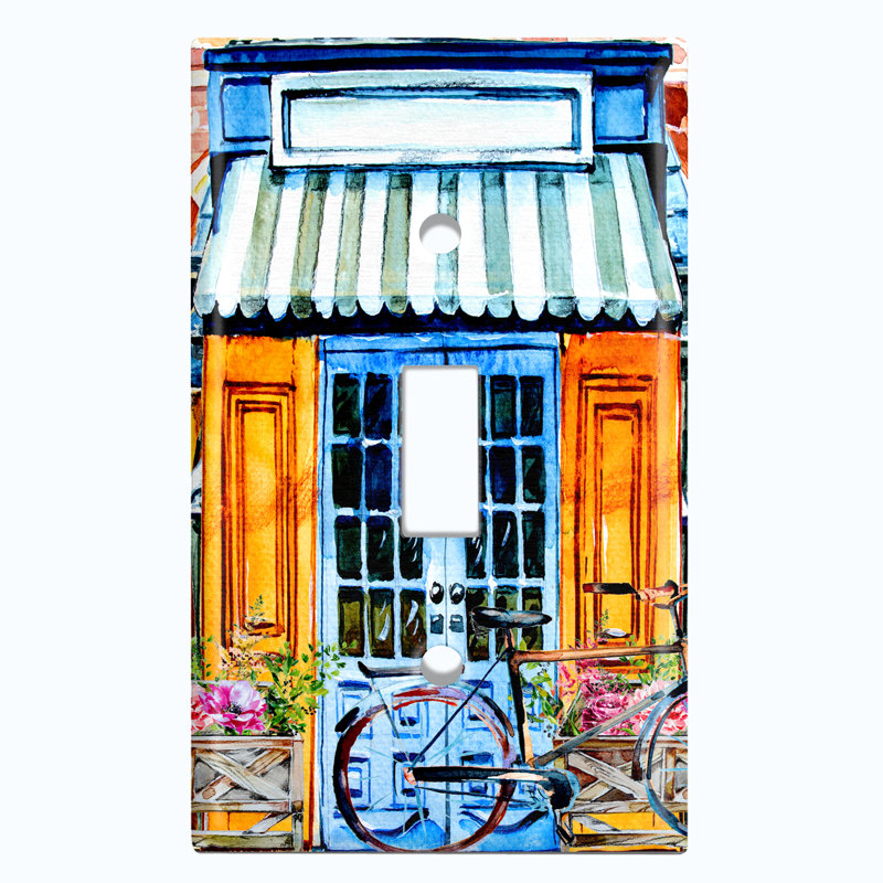 Plaque murale à interrupteur à bascule 1 face Coffee Shop Bakery