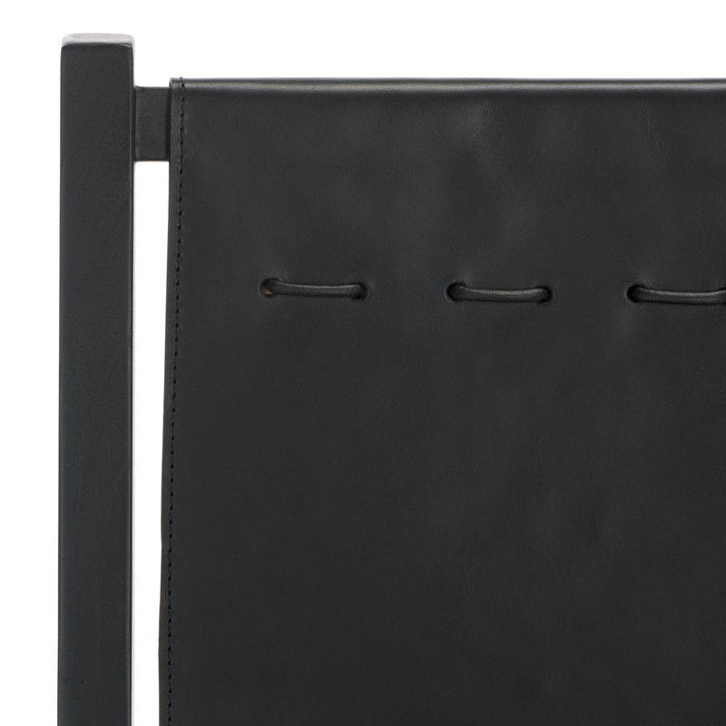 Catriella Leather Dining Chair, Black