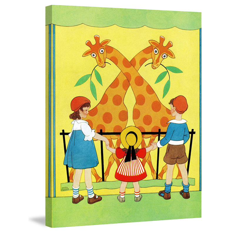 «Giraffes», reproduction sur toile tendue, H 29 po x l 24 po