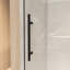 Porte de douche coulissante sans cadre avec verre trempé et quincaillerie en acier inoxydable Oren