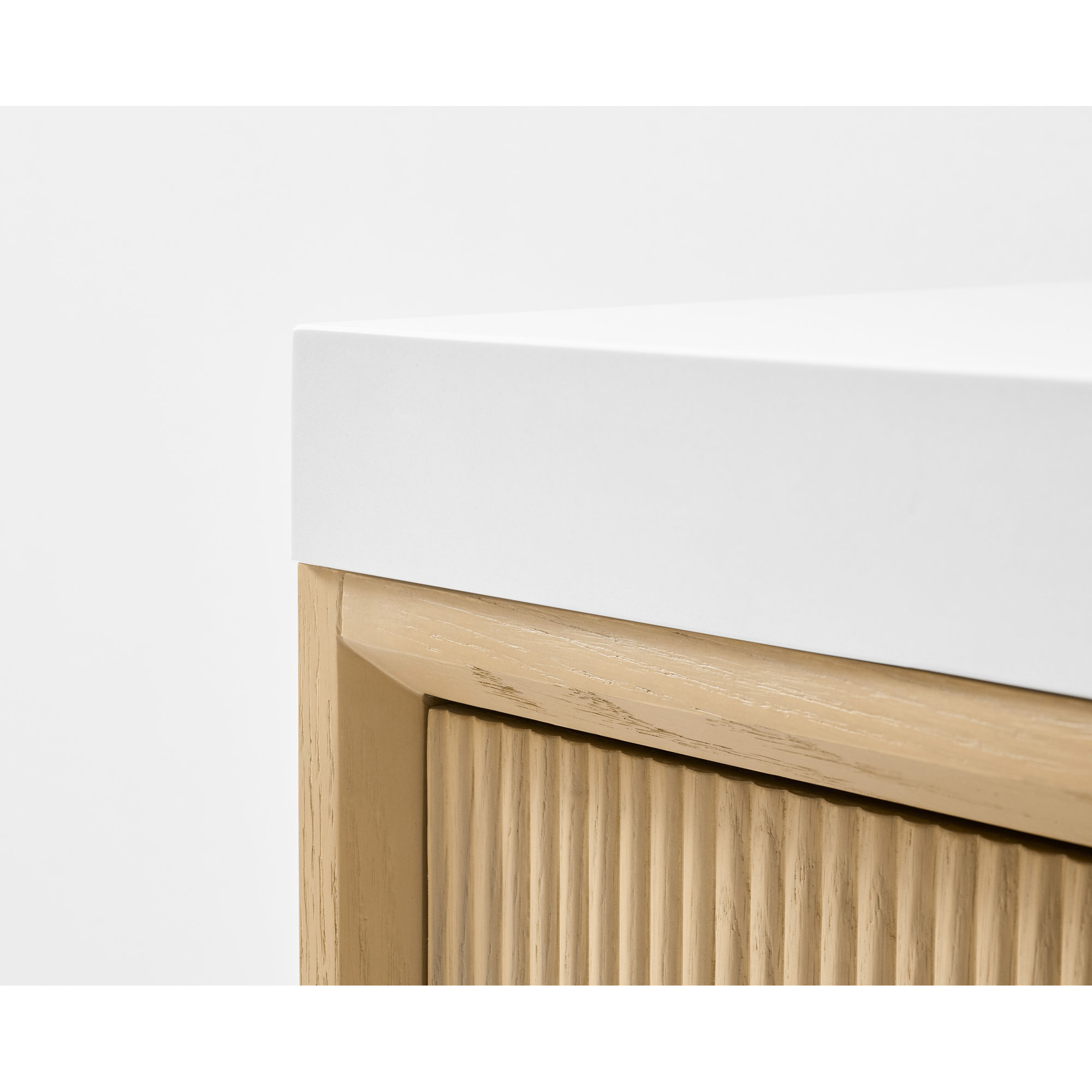Momo Bath Vanity Set With White Quartz Vanity Top And White Undermount Basin, Chestnut Oak, 60"