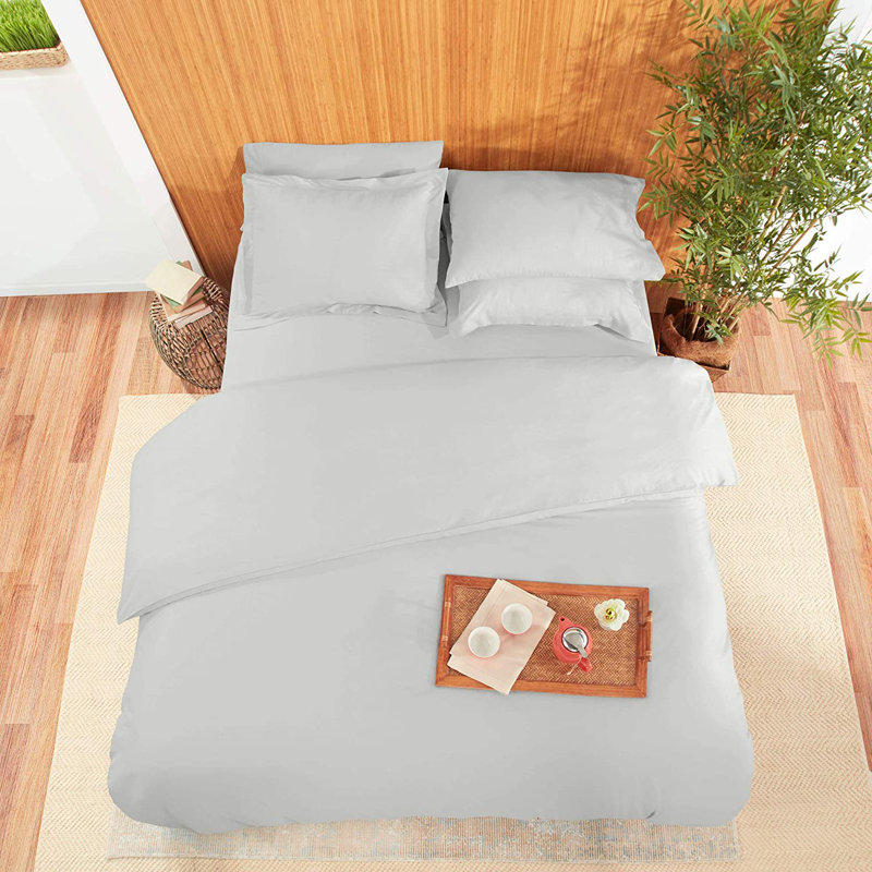 Duvet Cover, Light Gray, Twin Duvet Cover