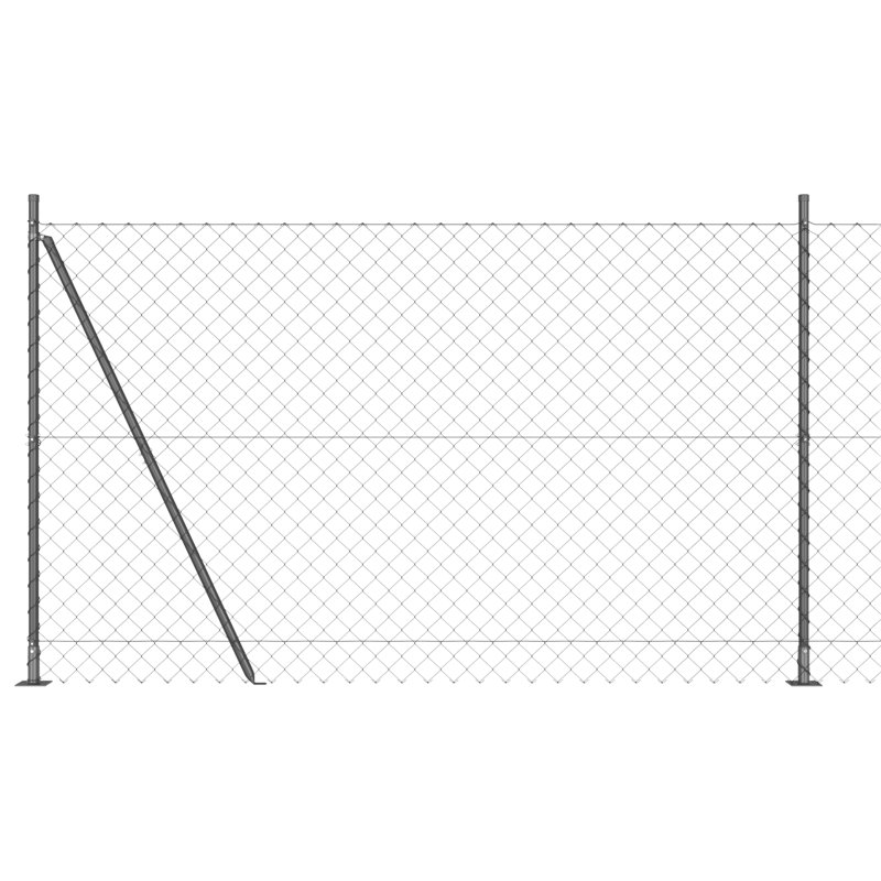 2500 cm W Fence Panels Fencing, Grey, 140cm H x 2500cm W